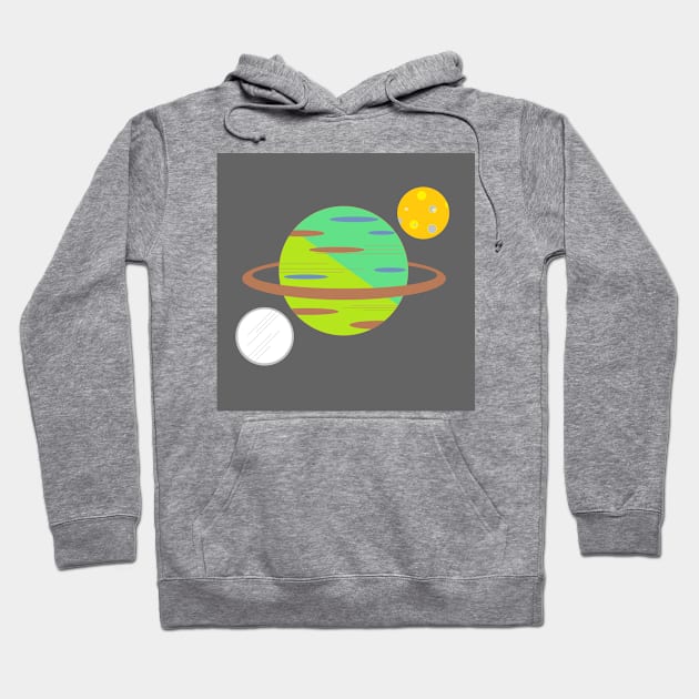 space voyage planet D Hoodie by prettyguardianstudio